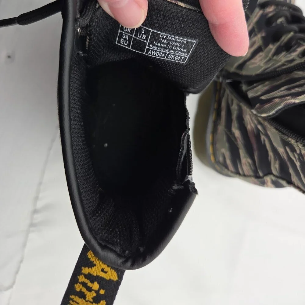 Dr. Martens 1460 Tiger-stripe camouflage canvas Youth 3